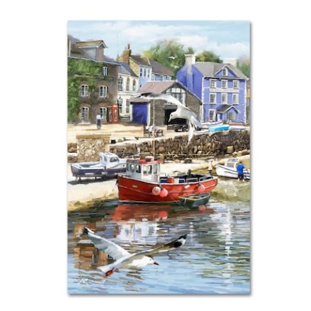 The Macneil Studio 'Coastal Town' Canvas Art,12x19